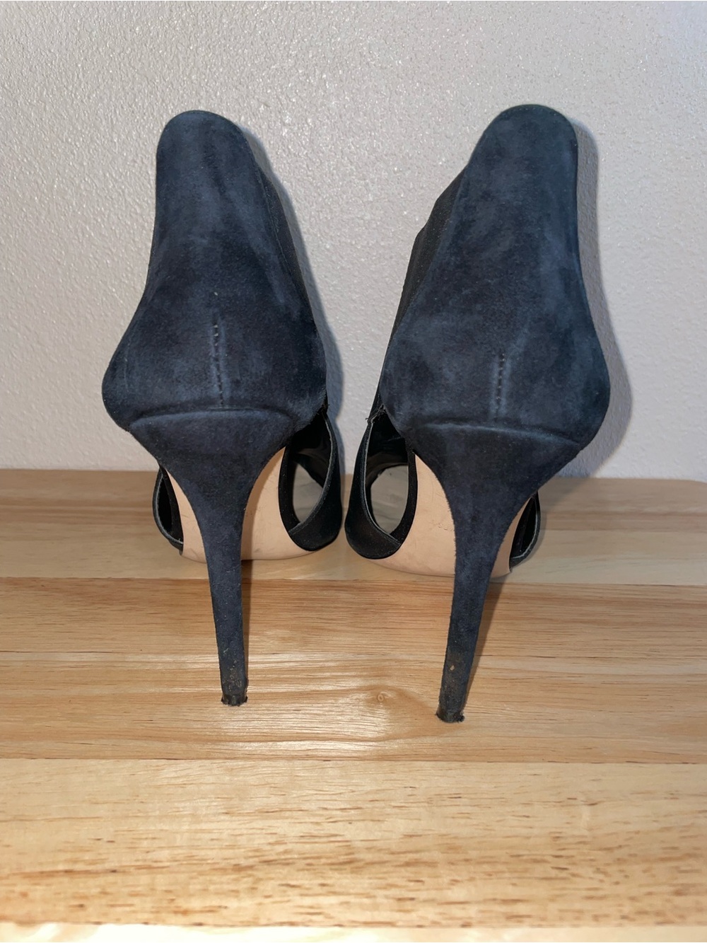 Nine West Black Pointed Toe Ankle Heels Booties Size 5 - Picture 4 of 8